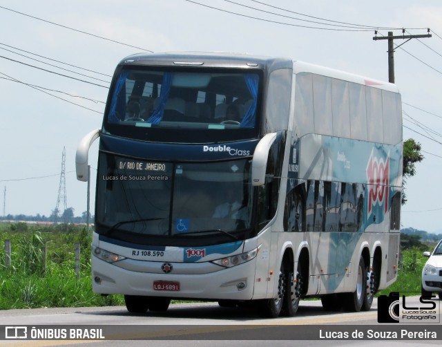Auto Viação 1001 RJ 108.590 na cidade de Campos dos Goytacazes, Rio de Janeiro, Brasil, por Lucas de Souza Pereira. Número da foto: #12510244.