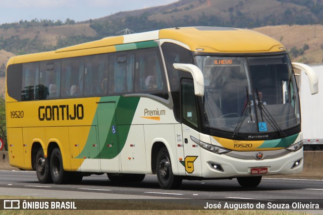 Empresa Gontijo de Transportes 19520 na cidade de Roseira, São Paulo, Brasil, por José Augusto de Souza Oliveira. Número da foto: #12510325.