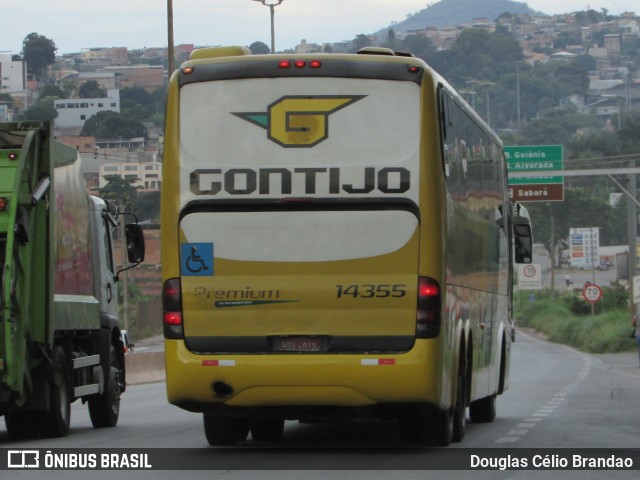 Empresa Gontijo de Transportes 14355 na cidade de Belo Horizonte, Minas Gerais, Brasil, por Douglas Célio Brandao. Número da foto: #12510163.