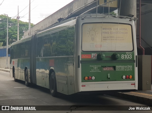 Metra - Sistema Metropolitano de Transporte 8103 na cidade de São Paulo, São Paulo, Brasil, por Joe Walczak. Número da foto: #12510003.
