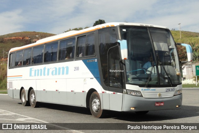 Emtram 2930 na cidade de Barra do Piraí, Rio de Janeiro, Brasil, por Paulo Henrique Pereira Borges. Número da foto: #12510265.