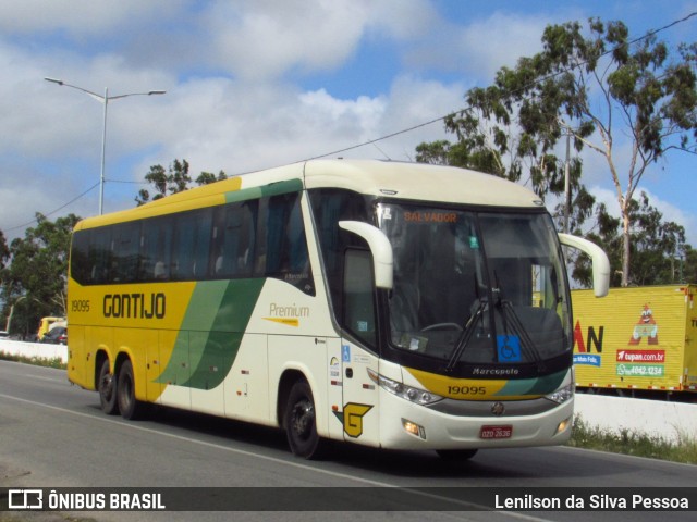 Empresa Gontijo de Transportes 19095 na cidade de Caruaru, Pernambuco, Brasil, por Lenilson da Silva Pessoa. Número da foto: #12510006.