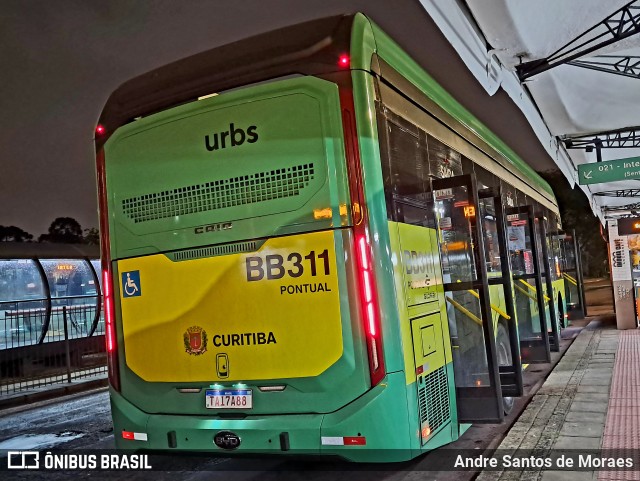 Transporte Coletivo Glória BB311 na cidade de Curitiba, Paraná, Brasil, por Andre Santos de Moraes. Número da foto: #12511506.