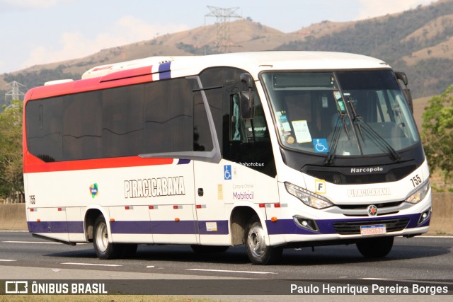 Viação Piracicabana 755 na cidade de Roseira, São Paulo, Brasil, por Paulo Henrique Pereira Borges. Número da foto: #12512893.
