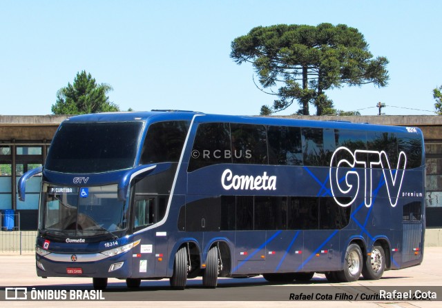 Viação Cometa 18314 na cidade de Curitiba, Paraná, Brasil, por Rafael Cota. Número da foto: #12512583.