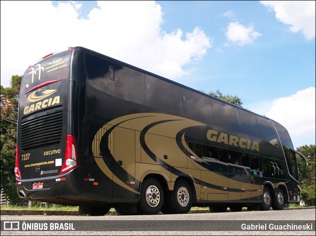 Viação Garcia 7337 na cidade de Curitiba, Paraná, Brasil, por Gabriel Guachineski. Número da foto: #12512850.