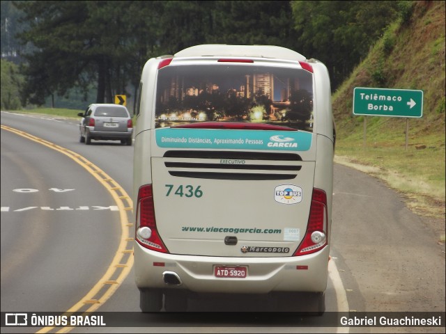Viação Garcia 7436 na cidade de Imbaú, Paraná, Brasil, por Gabriel Guachineski. Número da foto: #12512909.