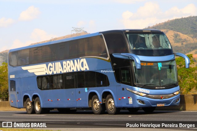 Viação Águia Branca 50550 na cidade de Roseira, São Paulo, Brasil, por Paulo Henrique Pereira Borges. Número da foto: #12512882.