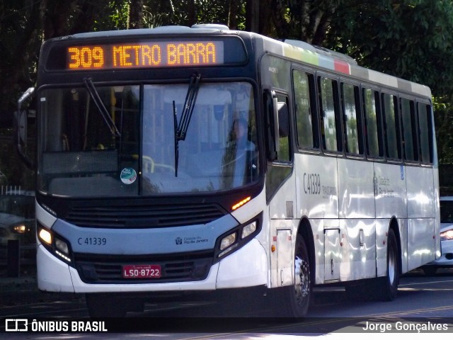 Real Auto Ônibus C41339 na cidade de Rio de Janeiro, Rio de Janeiro, Brasil, por Jorge Gonçalves. Número da foto: #12512679.