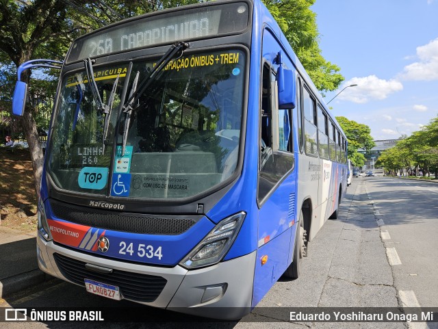 Empresa de Transportes e Turismo Carapicuiba 24.534 na cidade de Barueri, São Paulo, Brasil, por Eduardo Yoshiharu Onaga Mi. Número da foto: #12511925.
