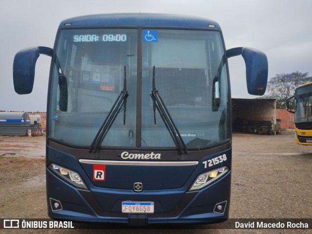 Viação Cometa 721538 na cidade de São Miguel Arcanjo, São Paulo, Brasil, por David Macedo Rocha. Número da foto: #12511625.