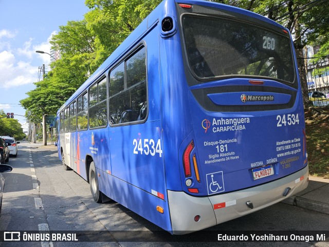 Empresa de Transportes e Turismo Carapicuiba 24.534 na cidade de Barueri, São Paulo, Brasil, por Eduardo Yoshiharu Onaga Mi. Número da foto: #12511928.