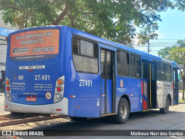BBTT - Benfica Barueri Transporte e Turismo 27.491 na cidade de Barueri, São Paulo, Brasil, por Matheus Neri dos Santos. Número da foto: #12513794.