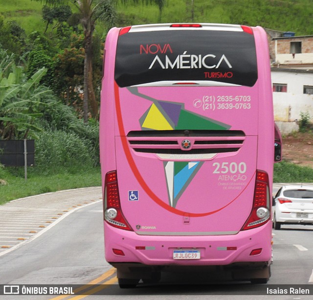 Nova América Turismo 2500 na cidade de Santos Dumont, Minas Gerais, Brasil, por Isaias Ralen. Número da foto: #12515020.