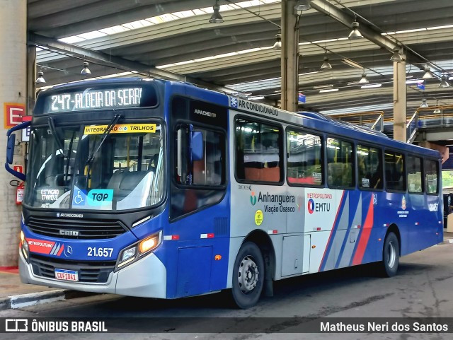 Viação Osasco 21.657 na cidade de Cotia, São Paulo, Brasil, por Matheus Neri dos Santos. Número da foto: #12513814.