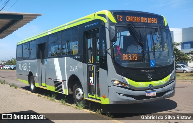 Transbus Cachoeirinha 2306 na cidade de Cachoeirinha, Rio Grande do Sul, Brasil, por Gabriel da Silva Ristow. Número da foto: #12516081.