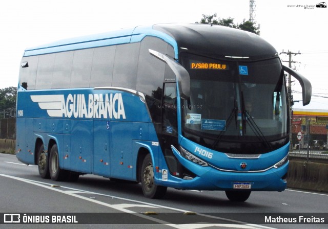 Viação Águia Branca 14016 na cidade de Resende, Rio de Janeiro, Brasil, por Matheus Freitas. Número da foto: #12517008.