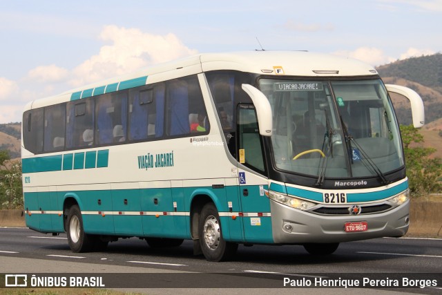 Viação Jacareí 8216 na cidade de Roseira, São Paulo, Brasil, por Paulo Henrique Pereira Borges. Número da foto: #12517106.