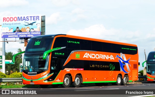 Empresa de Transportes Andorinha 7160 na cidade de Regente Feijó, São Paulo, Brasil, por Francisco Ivano. Número da foto: #12519371.