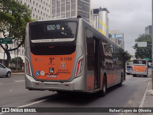 TRANSPPASS - Transporte de Passageiros 8 1320 na cidade de São Paulo, São Paulo, Brasil, por Rafael Lopes de Oliveira. Número da foto: #12517733.
