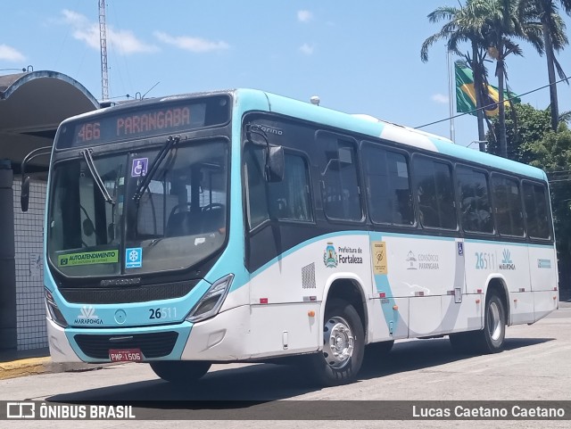 Maraponga Transportes 26511 na cidade de Fortaleza, Ceará, Brasil, por Lucas Caetano. Número da foto: #12517731.
