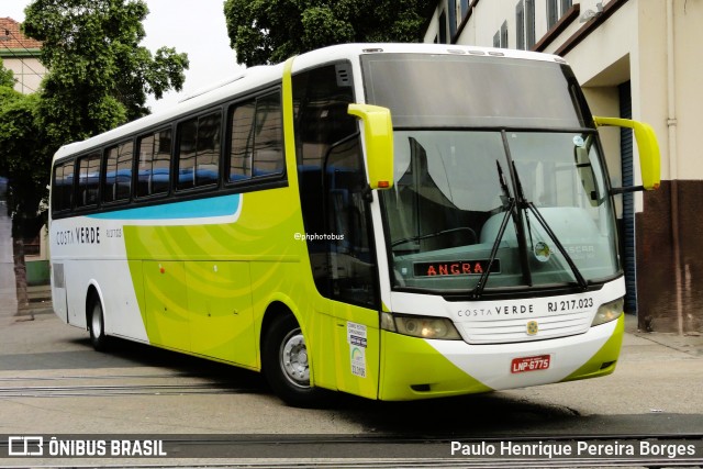 Costa Verde Transportes RJ 217.023 na cidade de Rio de Janeiro, Rio de Janeiro, Brasil, por Paulo Henrique Pereira Borges. Número da foto: #12519391.