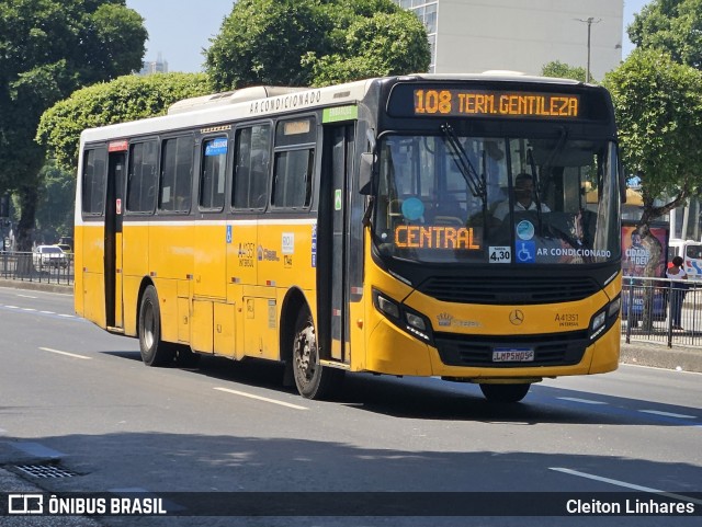 Real Auto Ônibus A41351 na cidade de Rio de Janeiro, Rio de Janeiro, Brasil, por Cleiton Linhares. Número da foto: #12519374.