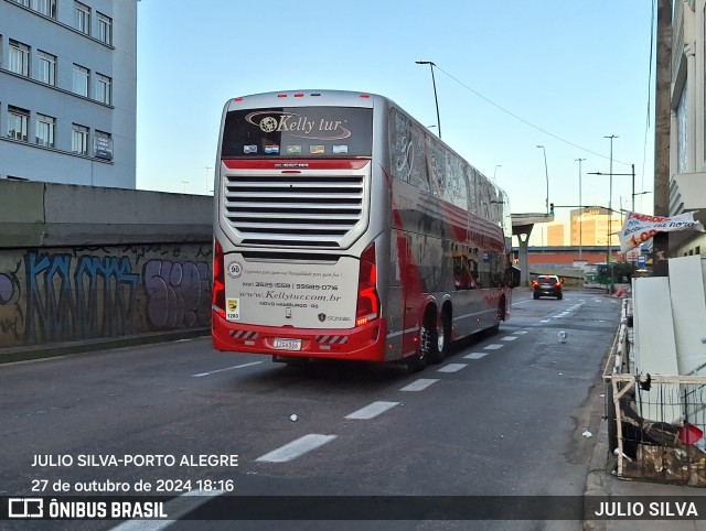 Kelly Tur Turismo 7000 na cidade de Porto Alegre, Rio Grande do Sul, Brasil, por JULIO SILVA. Número da foto: #12518041.