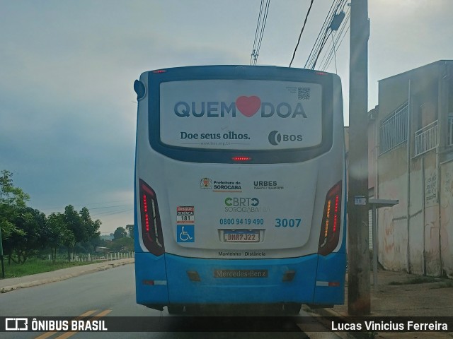 BRT Sorocaba Concessionária de Serviços Públicos SPE S/A 3007 na cidade de Sorocaba, São Paulo, Brasil, por Lucas Vinicius Ferreira. Número da foto: #12519518.