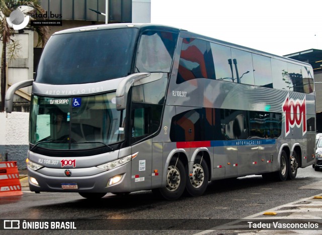 Auto Viação 1001 RJ 108.307 na cidade de Rio de Janeiro, Rio de Janeiro, Brasil, por Tadeu Vasconcelos. Número da foto: #12521679.