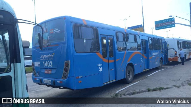 Auto Viação Imperatriz 1403 na cidade de Florianópolis, Santa Catarina, Brasil, por Wallan Vinicius. Número da foto: #12521342.