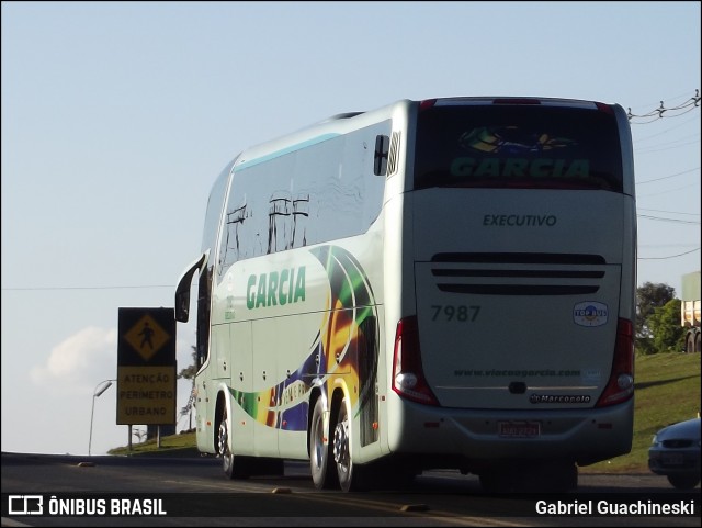 Viação Garcia 7987 na cidade de Imbaú, Paraná, Brasil, por Gabriel Guachineski. Número da foto: #12522297.