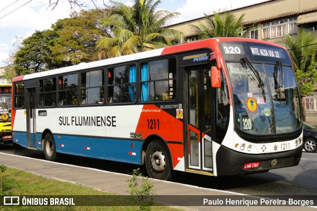 Viação Sul Fluminense 1211 na cidade de Volta Redonda, Rio de Janeiro, Brasil, por Paulo Henrique Pereira Borges. Número da foto: #12522087.