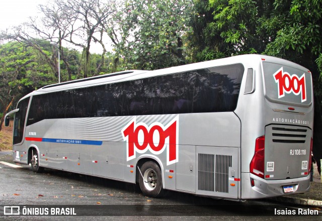 Auto Viação 1001 RJ 108.118 na cidade de Aparecida, São Paulo, Brasil, por Isaias Ralen. Número da foto: #12522099.