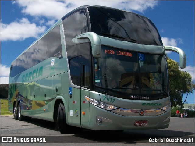 Viação Garcia 7917 na cidade de Ponta Grossa, Paraná, Brasil, por Gabriel Guachineski. Número da foto: #12522285.