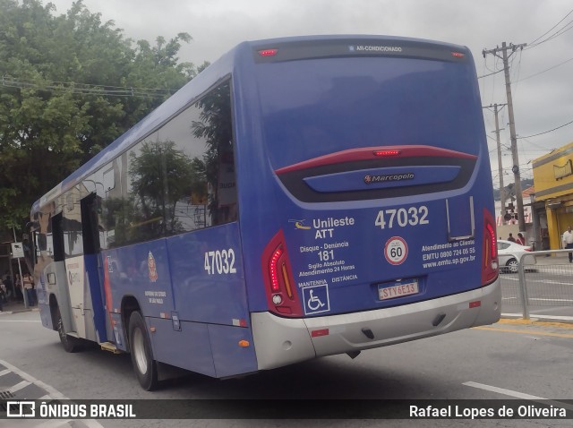 ATT - Alto Tietê Transportes 47.032 na cidade de Mogi das Cruzes, São Paulo, Brasil, por Rafael Lopes de Oliveira. Número da foto: #12521793.