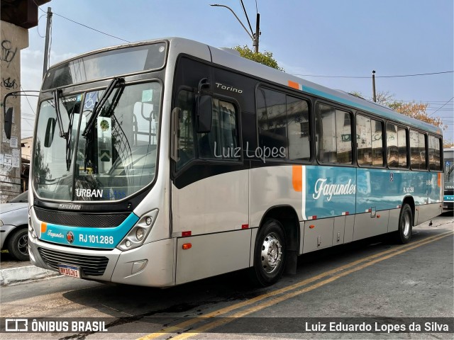 Auto Ônibus Fagundes RJ 101.288 na cidade de Itaboraí, Rio de Janeiro, Brasil, por Luiz Eduardo Lopes da Silva. Número da foto: #12519657.