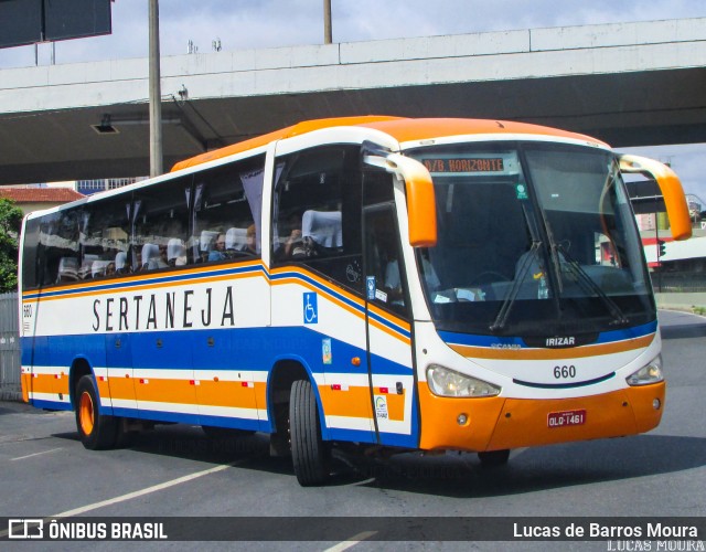 Viação Sertaneja 660 na cidade de Belo Horizonte, Minas Gerais, Brasil, por Lucas de Barros Moura. Número da foto: #12521302.