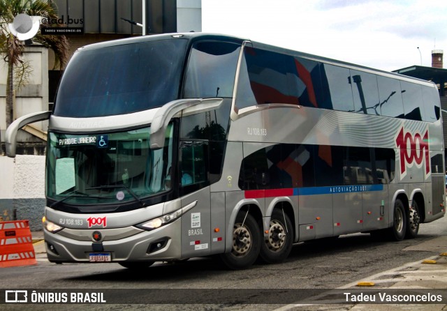 Auto Viação 1001 RJ 108.183 na cidade de Rio de Janeiro, Rio de Janeiro, Brasil, por Tadeu Vasconcelos. Número da foto: #12521678.