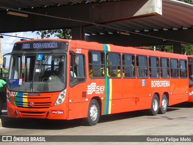 Borborema Imperial Transportes 327 na cidade de Recife, Pernambuco, Brasil, por Gustavo Felipe Melo. Número da foto: #12521893.