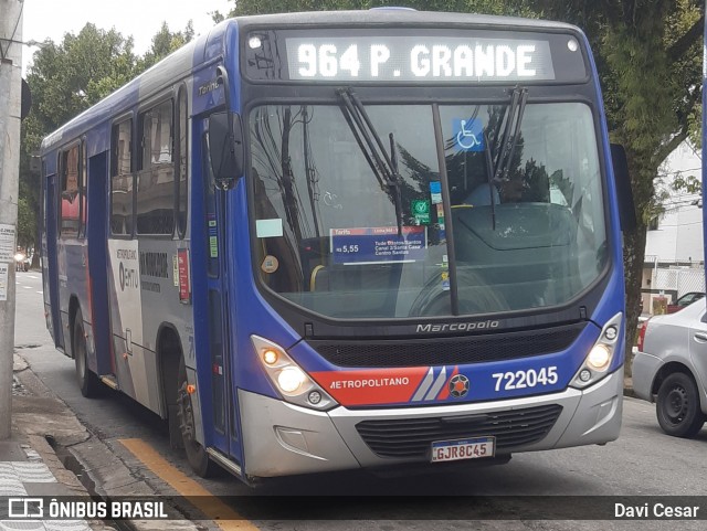 BR Mobilidade Baixada Santista 722045 na cidade de Santos, São Paulo, Brasil, por Davi Cesar. Número da foto: #12521499.