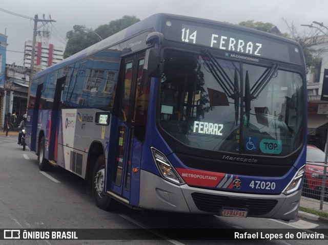 ATT - Alto Tietê Transportes 47.020 na cidade de Mogi das Cruzes, São Paulo, Brasil, por Rafael Lopes de Oliveira. Número da foto: #12521779.
