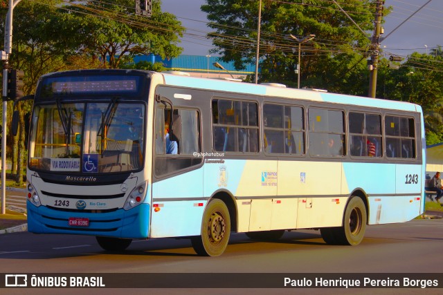 Rápido São Paulo 1243 na cidade de Rio Claro, São Paulo, Brasil, por Paulo Henrique Pereira Borges. Número da foto: #12522127.