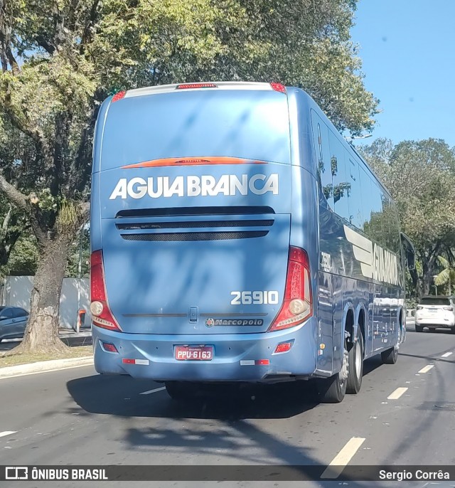 Viação Águia Branca 26910 na cidade de Vitória, Espírito Santo, Brasil, por Sergio Corrêa. Número da foto: #12457855.
