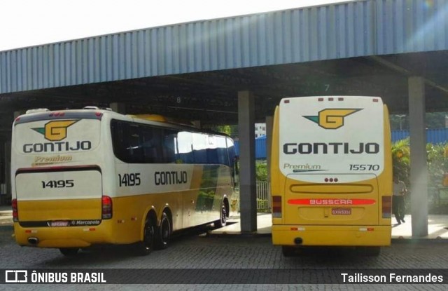Empresa Gontijo de Transportes 15570 na cidade de Juiz de Fora, Minas Gerais, Brasil, por Tailisson Fernandes. Número da foto: #12458047.