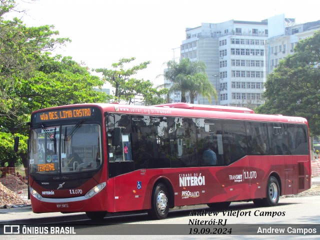 Auto Lotação Ingá 1.1.070 na cidade de Niterói, Rio de Janeiro, Brasil, por Andrew Campos. Número da foto: #12456756.