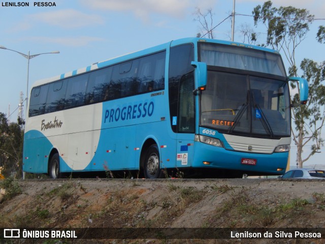 Auto Viação Progresso 6058 na cidade de Caruaru, Pernambuco, Brasil, por Lenilson da Silva Pessoa. Número da foto: #12458068.