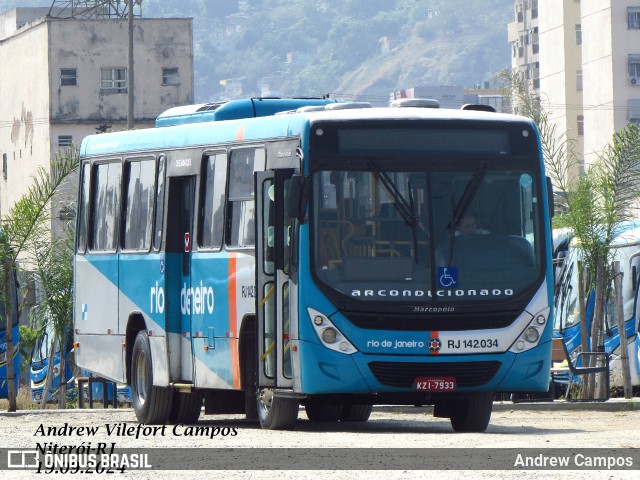 Expresso Rio de Janeiro RJ 142.034 na cidade de Niterói, Rio de Janeiro, Brasil, por Andrew Campos. Número da foto: #12456865.