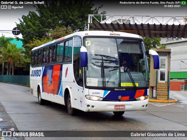 Jumbo Turismo 2071 na cidade de São Paulo, São Paulo, Brasil, por Gabriel Giacomin de Lima. Número da foto: #12456874.