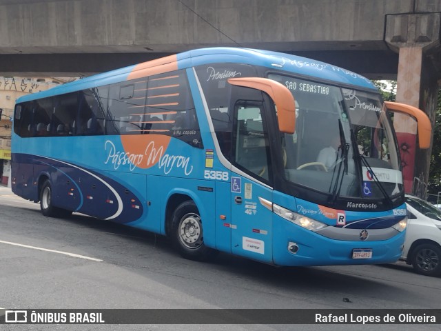 Empresa de Ônibus Pássaro Marron 5358 na cidade de São Paulo, São Paulo, Brasil, por Rafael Lopes de Oliveira. Número da foto: #12456280.